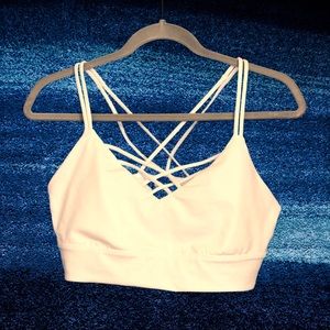 JOY LAB white sports bra